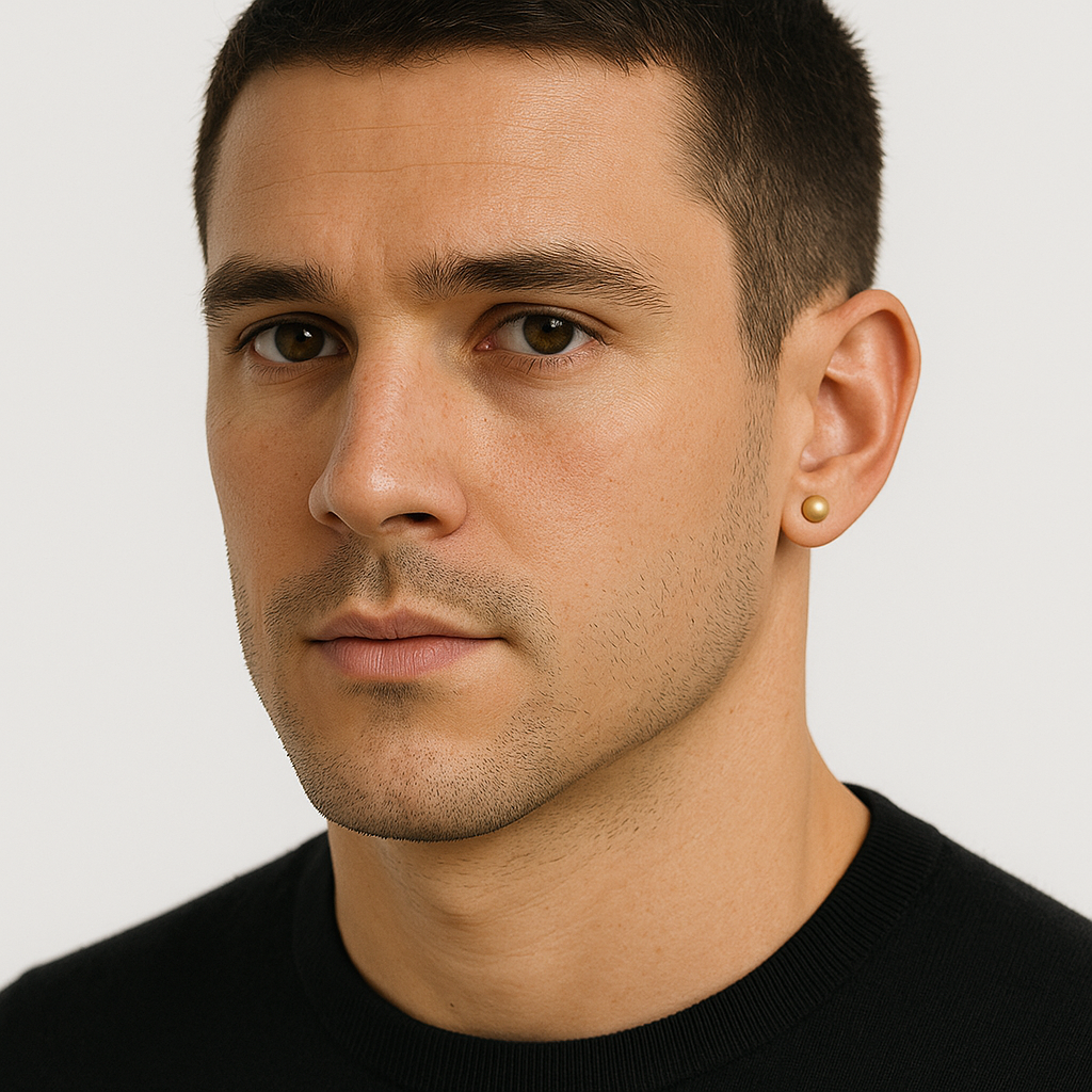 Ove Halo Studs - 24k Gold