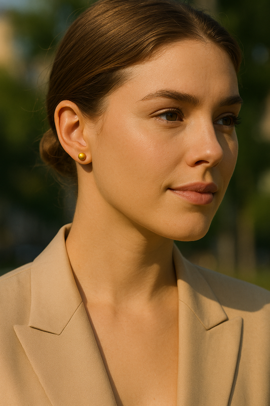 Ove Halo Studs - 24k Gold