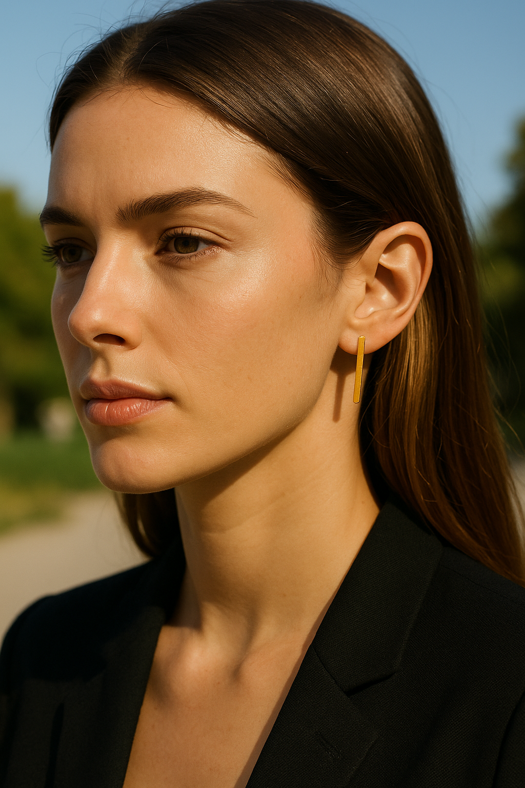 Ove Ray Earrings - 24k Gold