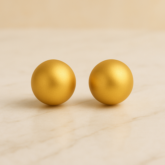 Ove Halo Studs - 24k Gold